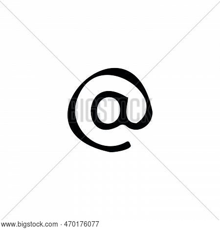 E-mail Icon. Simple Style E-mail Sale Poster Background Symbol. E-mail Brand Logo Design Element. E-