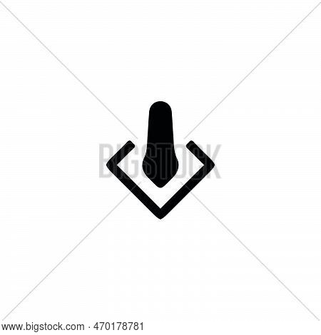 Power Button. Power Icon. Simple Style Rules For Properly Turning Off And Turning On The Equipment P