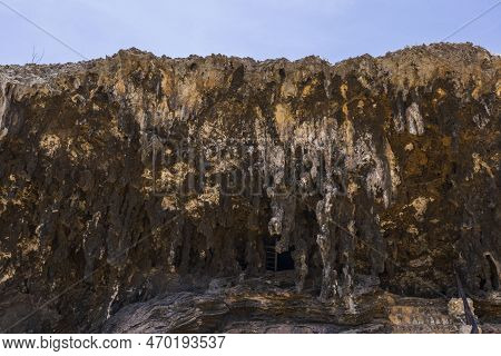 Beautiful View Of Quadirikiri Caves Of Arikok National Park Of Aruba.