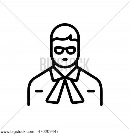 Black Line Icon For Advocate Solicitor Barrister Pleader Consultant Legal Solicitor Counsel Advisor