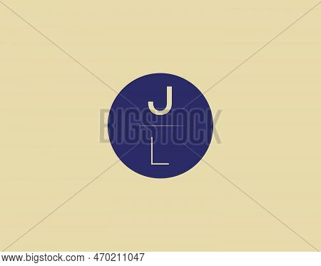Jl Letter Modern Elegant Logo Design Vector Images