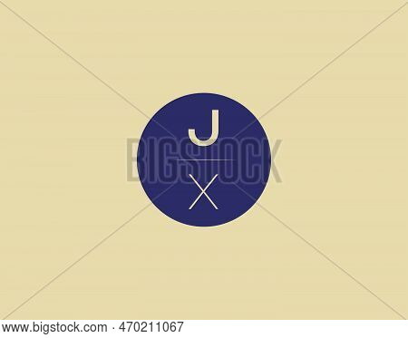 Jx Letter Modern Elegant Logo Design Vector Images