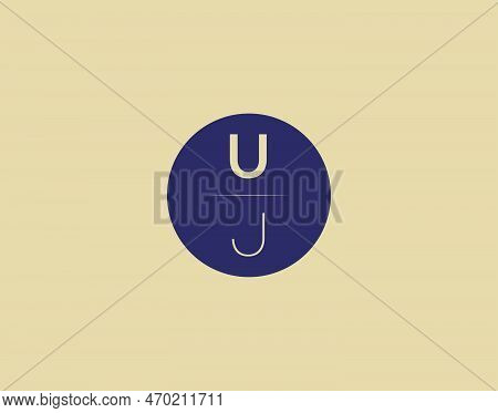 Uj Letter Modern Elegant Logo Design Vector Images