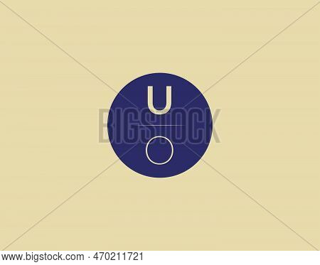 Uo Letter Modern Elegant Logo Design Vector Images