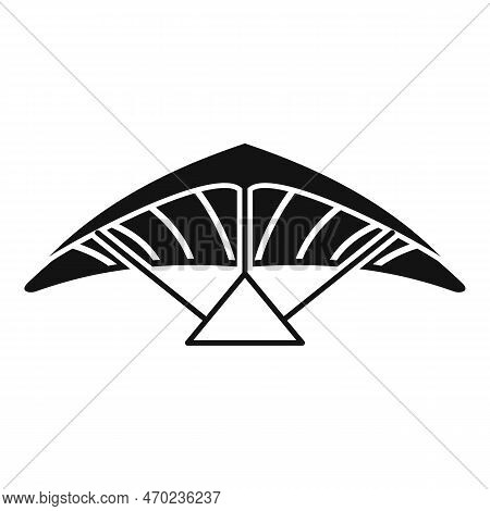 Air Glider Icon Simple Vector. Fly Man. Plane Wind