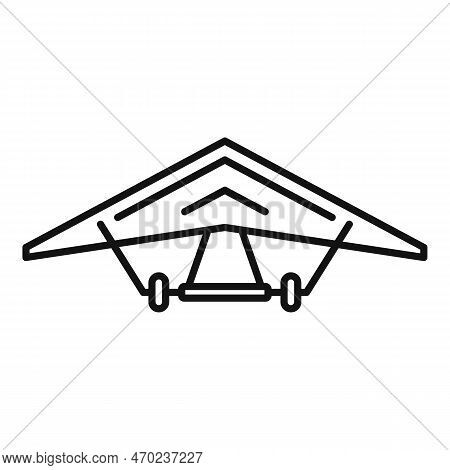 Air Glider Icon Outline Vector. Fly Man. Plane Wind