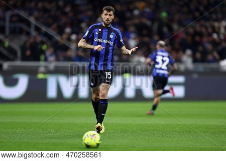 Milano, Italy. 5 February 2023 . Francesco Acerbi Of Fc Internazionale During The Serie A Football M