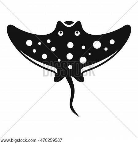 Underwater Stingray Icon Simple Vector. Ocean Animal. Sea Nature