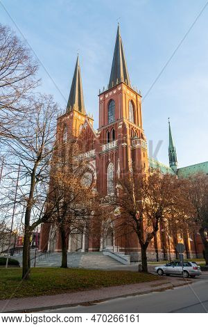 The Archcathedral Basilica Of The Holy Family Is A Neo-gothic, Three-nave Church In Czestochowa