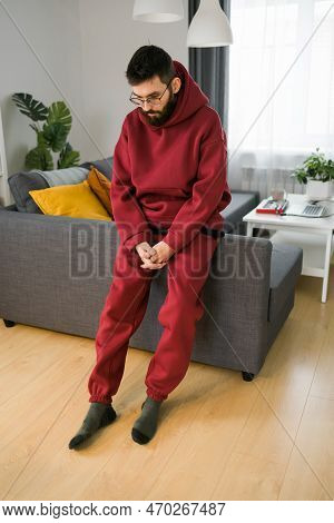 Sad Man Pondering About His Life After A Relationship Breakup Or Bipolar Disorder - Depression Asthe