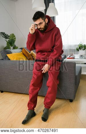 Sad Man Pondering About His Life After A Relationship Breakup Or Bipolar Disorder - Depression Asthe
