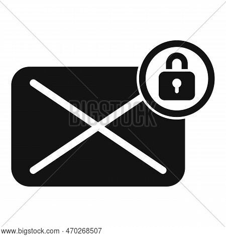 Mail Message Password Protection Icon Simple Vector. Service Log. Policy System
