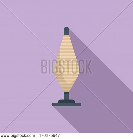 Cotton Home Bobine Icon Flat Vector. Factory Production. Process Craft