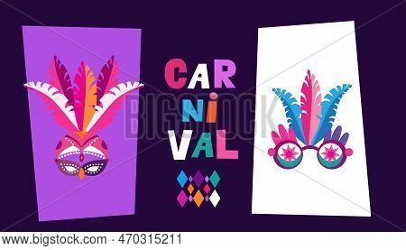 Carniva Maskl, Happy Mardi Gras. Festive Masquerade Background. Shrovetide Or Maslenitsa  Perfect Fo
