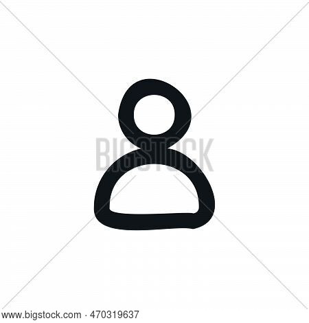 User Icon. Fake Photo Sign. Profile Button. Simple Style Social Media Poster Background Symbol. User
