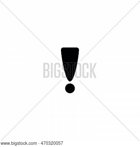 Attention Icon. Notification Button. Simple Style Attention Poster Background Symbol. Attention Bran