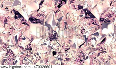 3d Rendering  Shiny Liquid Ripples On The Surface Of A Technological Material With An Elegant Shape.