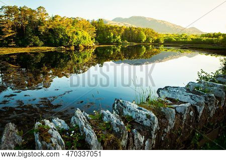 Beautiful Scenic Landscape Along Ring Road Around Beara Peninsula In South-west Coast Of Ireland
