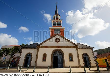 The Saint-henri Church Of Anses-darlet, Near The Beach, Is Known As One Of The Most Beautiful Sites 