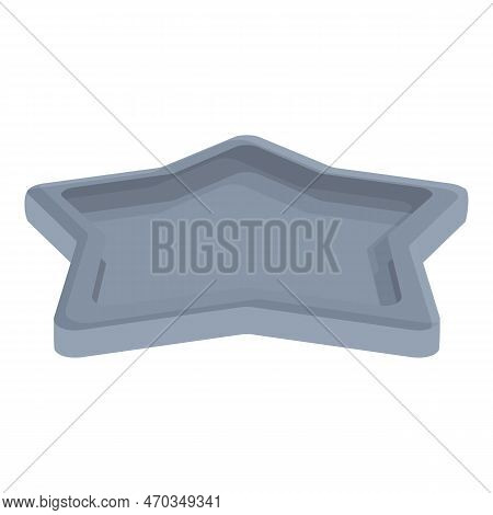 Star Bakeware Icon Cartoon Vector. Stuff Cook. Muffin Tray