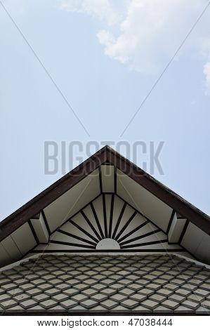 屋根と空
