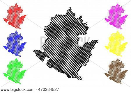 Acapulco Municipality (free And Sovereign State Of Guerrero, Mexico, United Mexican States) Map Vect