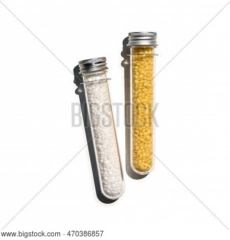 Carbamide And Candelilla Wax In Pet Preform Bottle With Aluminium Cap. Cosmetic Chemicals Ingredient