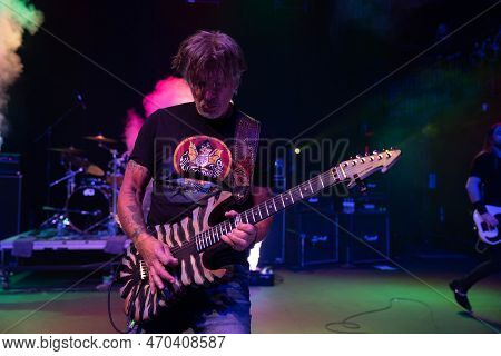 Mt. Clemens, Michigan -usa- January 28, 2023: George Lynch Performing At The Emerald Theatre With Sp