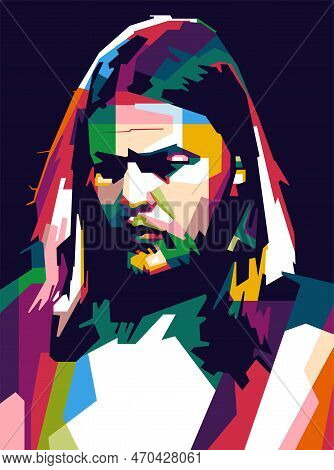 Famous Artist Colorful Illustration Design, Wpap Popart Style