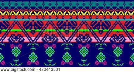 Vector Songket Pattern Background, Indonesian Traditional Native Fabric Pattern Design