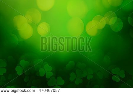 St. Patricks Day Abstract Green Background For Design Colorful Abstract Background
