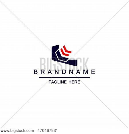 Letter L Three Arrow Logo Design Template Element