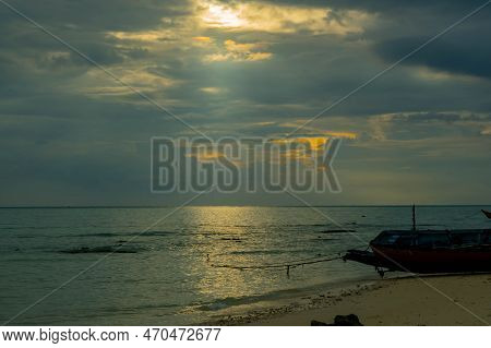 Morning Golden Time With Some Sky Background.