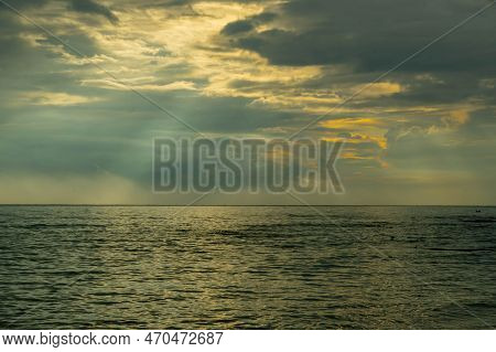 Beautiful Dramatic Orange Blue Combination Of Nature