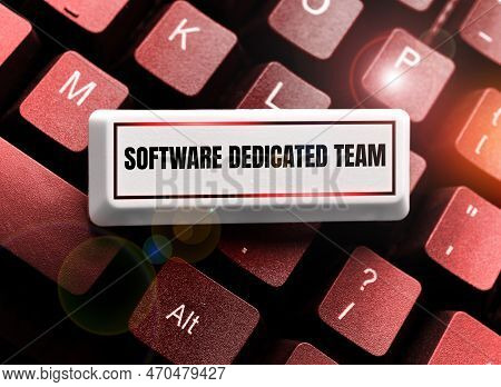 Conceptual Display Software Dedicated Team. Business Showcase People Responcible For Modification Of