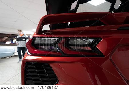 Flint, Michigan -usa- February 10, 2023:  8Th Annual Chrome And Ice Winter Indoor Autoshow At The Do