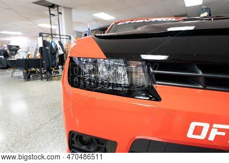 Flint, Michigan -usa- February 10, 2023:  8Th Annual Chrome And Ice Winter Indoor Autoshow At The Do