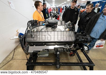 Flint, Michigan -usa- February 10, 2023:  8Th Annual Chrome And Ice Winter Indoor Autoshow At The Do