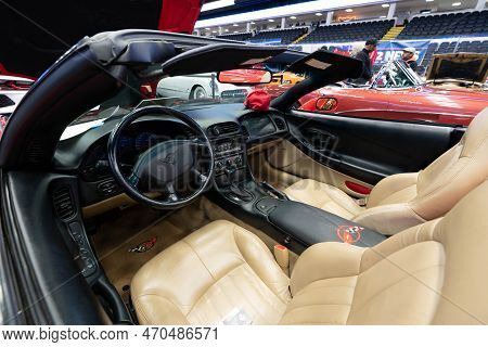 Flint, Michigan -usa- February 10, 2023:  8Th Annual Chrome And Ice Winter Indoor Autoshow At The Do