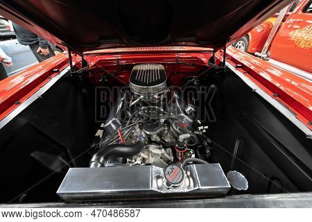 Flint, Michigan -usa- February 10, 2023:  8Th Annual Chrome And Ice Winter Indoor Autoshow At The Do