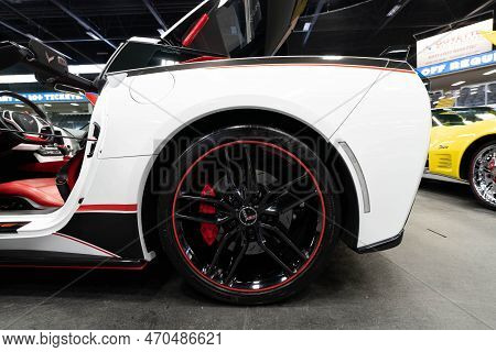 Flint, Michigan -usa- February 10, 2023:  8Th Annual Chrome And Ice Winter Indoor Autoshow At The Do