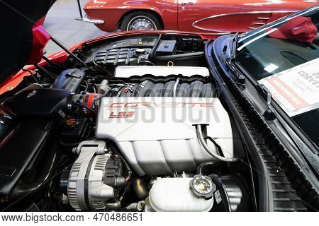 Flint, Michigan -usa- February 10, 2023:  8Th Annual Chrome And Ice Winter Indoor Autoshow At The Do