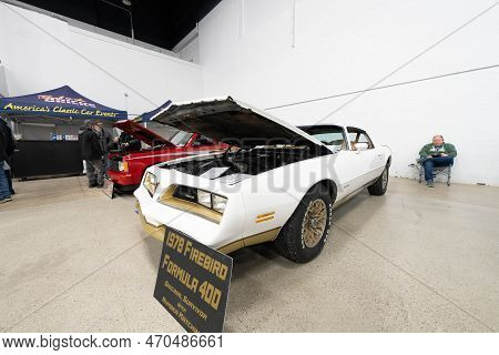 Flint, Michigan -usa- February 10, 2023:  8Th Annual Chrome And Ice Winter Indoor Autoshow At The Do