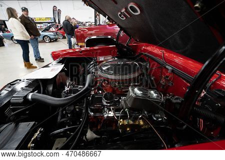 Flint, Michigan -usa- February 10, 2023:  8Th Annual Chrome And Ice Winter Indoor Autoshow At The Do