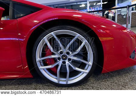 Flint, Michigan -usa- February 10, 2023:  8Th Annual Chrome And Ice Winter Indoor Autoshow At The Do