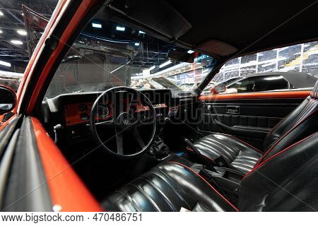 Flint, Michigan -usa- February 10, 2023:  8Th Annual Chrome And Ice Winter Indoor Autoshow At The Do