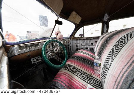 Flint, Michigan -usa- February 10, 2023:  8Th Annual Chrome And Ice Winter Indoor Autoshow At The Do