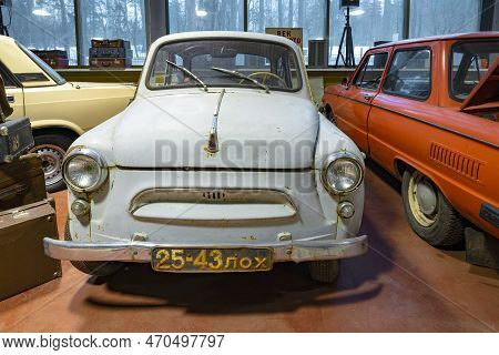 Zelenogorsk, Russia - January 27, 2023: Old Zaz-965 Zaporozhets In The Museum Of Retro Transport 