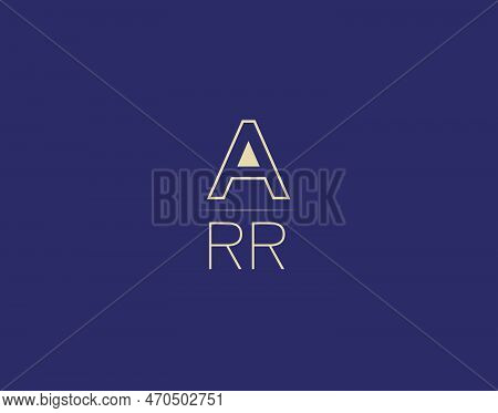 Arr Letter Logo Design Modern Minimalist Vector Images
