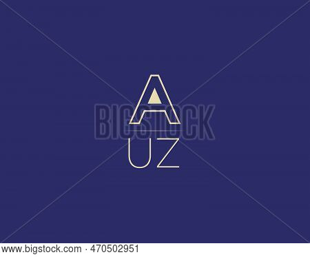 Auz Letter Logo Design Modern Minimalist Vector Images